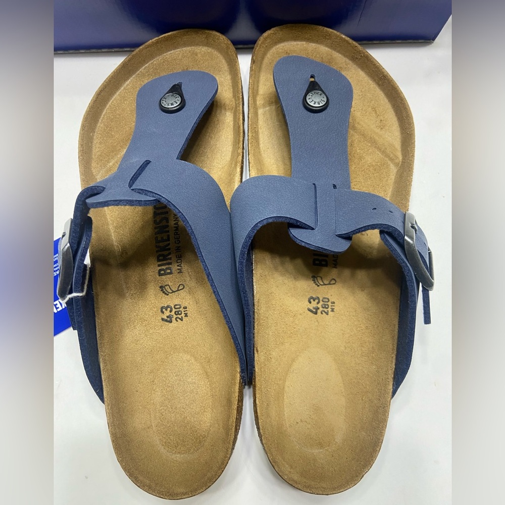 NEW Birkenstock Unisex Gizeh Sandals Medina Black Size 43 Mens 10/Womens 12. - Picture 3 of 12